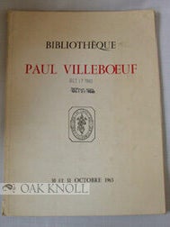 Order Nr. 79726 BIBLIOTHÈQUE PAUL VILLEBOEUF. Lucien Lefèvre, Claude Guérin