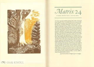 MATRIX 24, WINTER 2004, A REVIEW FOR PRINTERS & BIBLIPHILES