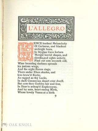L' ALLEGRO AND IL PENSEROSO.