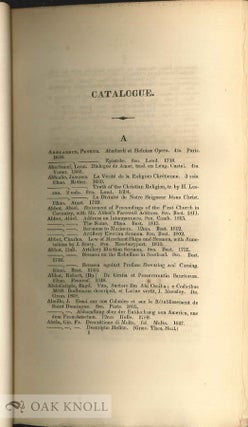 A CATALOGUE OF THE LIBRARY OF HARVARD UNIVERSITY IN CAMBRIDGE, MASSACHUSETTS.