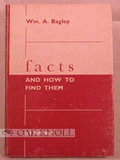 Order Nr. 79921 FACTS AND HOW TO FIND THEM, A GUIDE TO SOURCES OF INFORMATION AND TO THE METHOD...