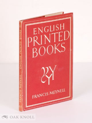Order Nr. 80481 ENGLISH PRINTED BOOKS. Francis Meynell
