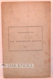 Order Nr. 80867 BIBLIOGRAPHY OF THE POEMS OF WORDSWORTH. William Knight