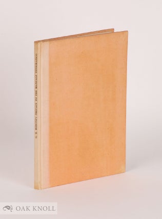 Order Nr. 81268 G.B. BODONI'S PREFACE TO THE MANUALE TIPOGRAFICO OF 1818 NOW FIRST...