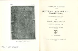 HISTORICAL AND ARMORIAL BOOKINGS EXHIBITED IN THE UNIVERSITY LIBRARY