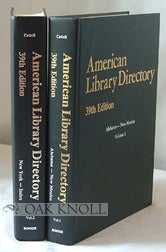 Order Nr. 87096 AMERICAN LIBRARY DIRECTORY. Jacques Cattell Press