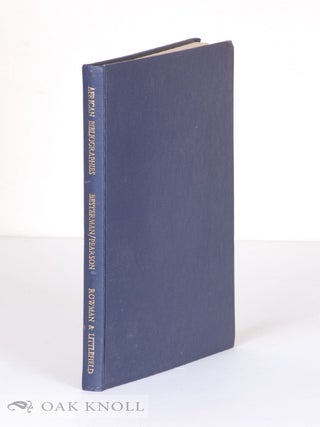 Order Nr. 87219 A WORLD BIBLIOGRAPHY OF AFRICAN BIBLIOGRAPHIES. Theodore Besterman