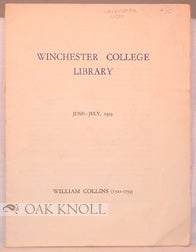 Order Nr. 87330 WINCHESTER COLLEGE LIBRARY
