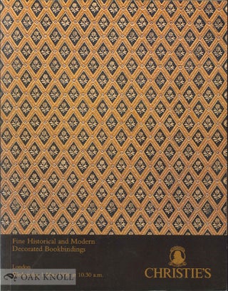 Order Nr. 87529 FINE HISTORICAL AND MODERN DECORATED BOOKBINDINGS