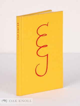 Order Nr. 88428 MR ERIC GILL. David Kindersley