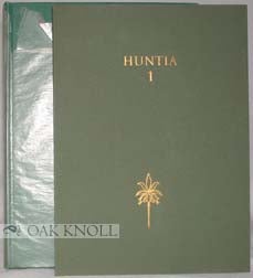 Order Nr. 88959 HUNTIA, A YEARBOOK OF BOTANICAL AND HORTICULTURAL BIBLIOGRAPHY, VOLUME I (and)...