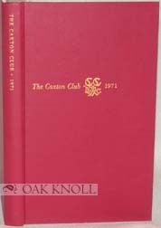 Order Nr. 90467 THE CAXTON CLUB 1971 YEARBOOK