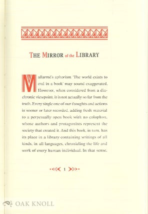 THE MIRROR OF THE LIBRARY.