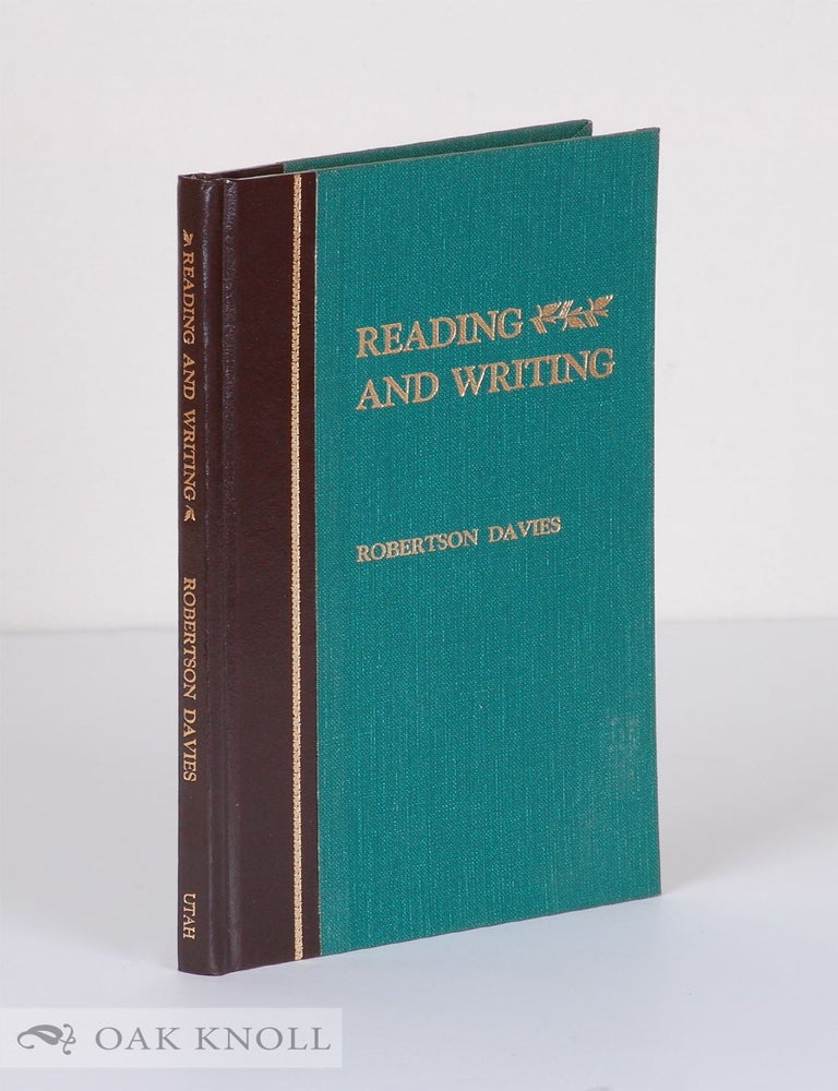 Order Nr. 90915 READING AND WRITING. Robertson Davies.