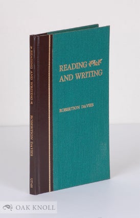 Order Nr. 90915 READING AND WRITING. Robertson Davies