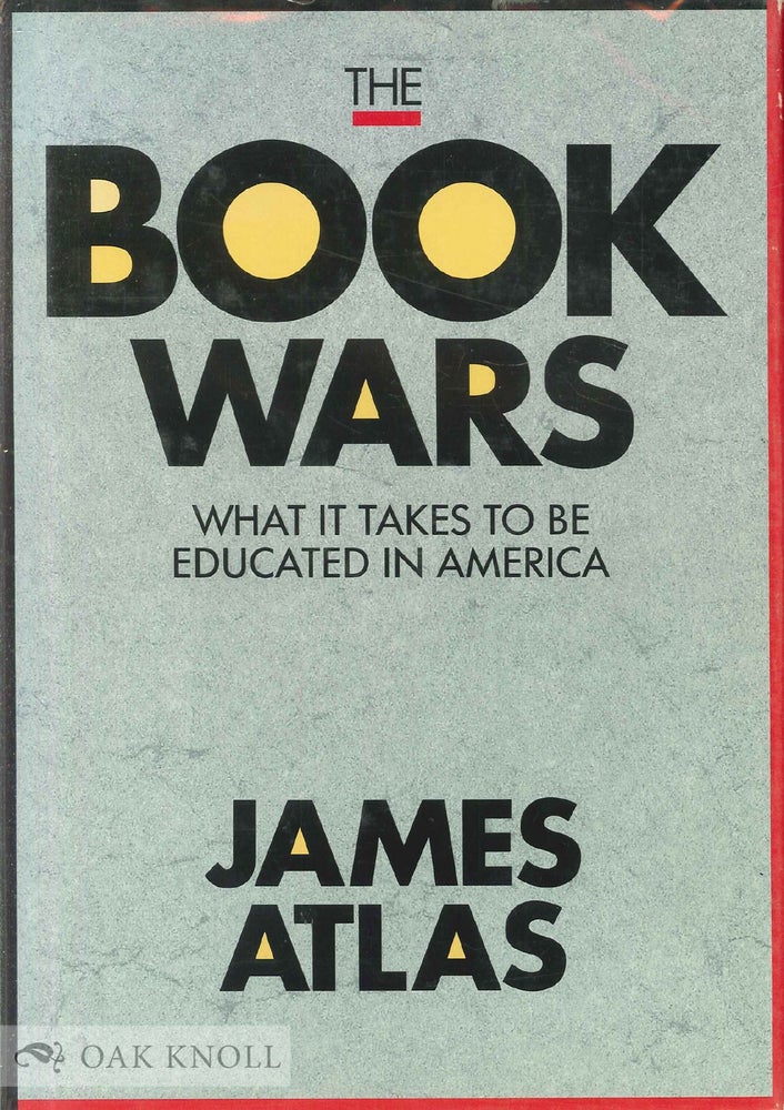 Order Nr. 90935 THE BOOK WARS. James Atlas.
