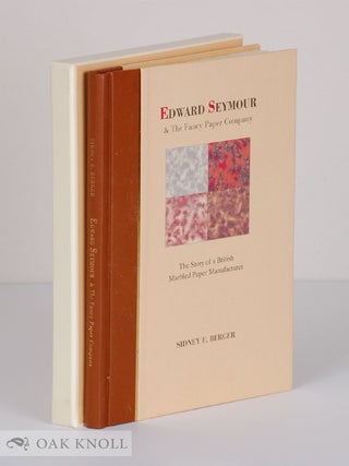 Order Nr. 90944 EDWARD SEYMOUR AND THE FANCY PAPER COMPANY: THE STORY OF A BRITISH MARBLED PAPER...
