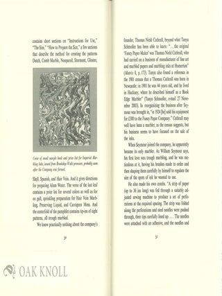 EDWARD SEYMOUR AND THE FANCY PAPER COMPANY: THE STORY OF A BRITISH MARBLED PAPER MANUFACTURER.