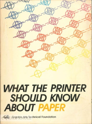 Order Nr. 91067 WHAT THE PRINTER SHOULD KNOW ABOUT INK. Terry Scarlett, Nelson R. Eldred