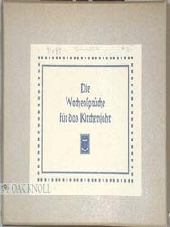 Order Nr. 91087 DIE WOCHENSPRÜCHE FÜR DAS KIRCHENJAHR
