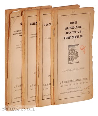 Four catalogues from Koehlers Antiquarium