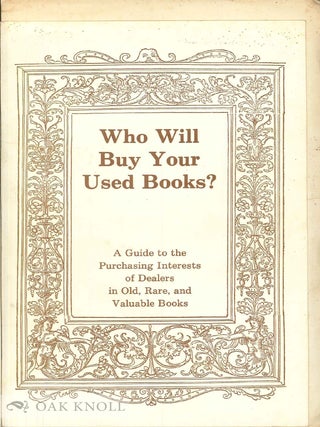 Order Nr. 91551 WHO WILL BUY YOUR USED BOOKS? Glenn C. Baublitz, Dianne R. Baublitz