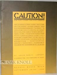 Order Nr. 91703 CAUTION! SOME PEOPLE CONSIDER THESE BOOKS DANGEROUS