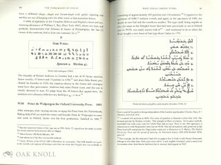THE TYPOGRAPHY OF SYRIAC: A HISTORICAL CATALOGUE OF PRINTING TYPES, 1537-1958.