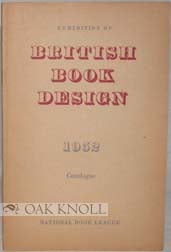 Order Nr. 91941 EXHIBITION OF BRITISH BOOK DESIGN 1952. Harry Carter