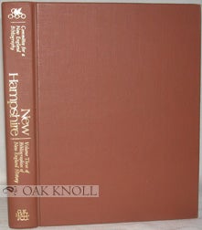 Order Nr. 92059 NEW HAMPSHIRE, A BIBLIOGRAPHY OF ITS HISTORY. John D. Haskell Jr., T D. Seymour Bassett.