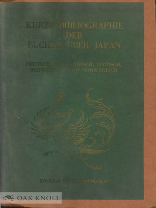 Order Nr. 92082 KURZE BIBLIOGRAPHIE DER BÜCHER ÜBER JAPAN