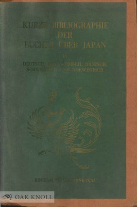 Order Nr. 92082 KURZE BIBLIOGRAPHIE DER BÜCHER ÜBER JAPAN