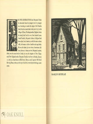 BENJAMIN FRANKLIN, A BIOGRAPHY IN WOOD CUTS.