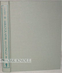 Order Nr. 92346 BIBLIOGRAPHIE DU CONGO, 1880-1895. CATALOGUE MÉTHODIQUE DE 3,800 OUVRAGES,...