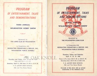 Order Nr. 93113 PROGRAM OF ENTERTAINMENT, TALKS AND DEMONSTRATIONS, THIRD (etc) ANNUAL WILMINGTON...