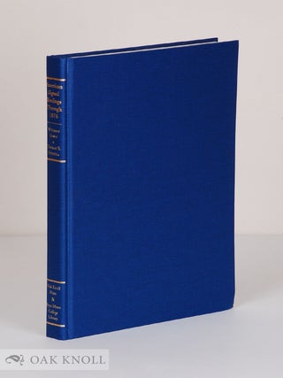 Order Nr. 93148 AMERICAN SIGNED BINDINGS THROUGH 1876. Willman Spawn, Thomas E. Kinsella