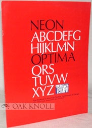Order Nr. 93400 NEON OPTIMA. Typefounders of Chicago