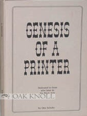 Order Nr. 93784 GENESIS OF A PRINTER. Otto Schultz