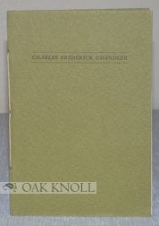 Order Nr. 94173 CHARLES FREDERICK CHANDLER. Frederick J. Wulling