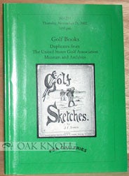 Order Nr. 94842 GOLF BOOKS, DUPLICATES FROM THE UNITED STATES GOLF ASSOCIATION MUSEUM AND LIBRARY