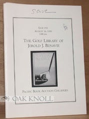 Order Nr. 94843 THE GOLF LIBRARY OF JEROLD J. BENAVIE, WITH ADDITIONS