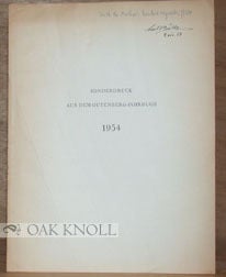 Order Nr. 94893 HEINRICH SYBOLD, PHYSICIAN AND PRINTER AT STRASBURG. Victor Scholderer