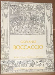Order Nr. 95040 GIOVANNI BOCCACCIO, CATALOGUE OF AN EXHIBITION HELD IN THE REFERENCE DIVISION OF...