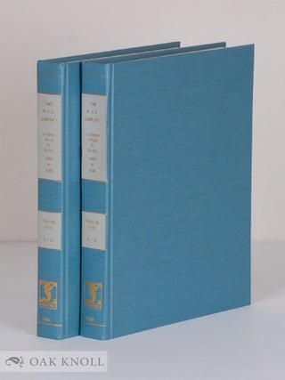 Order Nr. 95343 THE PRINTED CATALOGUES OF THE LIBRARY OF THE ROYAL ASTRONOMICAL SOCIETY, BOOKS,...