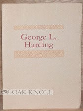 Order Nr. 95369 POST-MORTEM TRIBUTE: GEORGE L. HARDING. Richard L. Hopkins