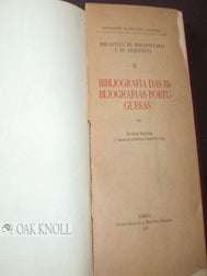 BIBLIOGRAFIA DAS BIBLIOGRAFIAS PORTUGUESAS