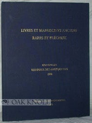 Order Nr. 95615 LIVRES ET MANUSCRITS ANCIENS RARES ET PRÉCIEUX