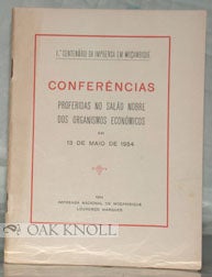 Order Nr. 95815 CONFERÊNICAS PROFERIDAS NO SALÂO NOBRE DOS ORGANISMOS ECONÓMICOS EM 13 DE MAIO DE 1954