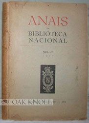 Order Nr. 95816 ANAIS DA BIBLIOTECA NACIONAL