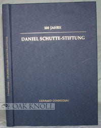 Order Nr. 95833 100 JAHRE DANIEL SCHUTTE-STIFTUNG